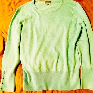 Light Blue Long Sleeve (M) Sweater for Women